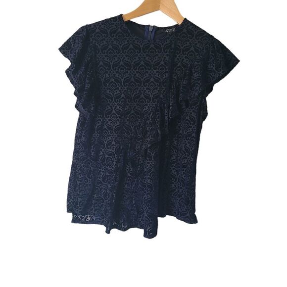 Topshop Velvet Top Size 10 - Picture 1 of 5